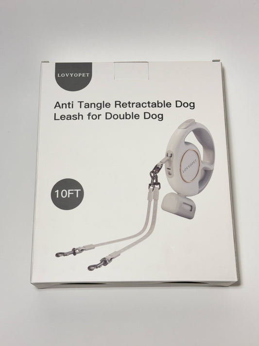 Retractable Dog Leash for Double Dog (Small Dogs)